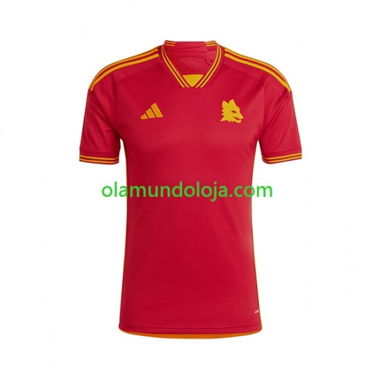 Camisola AS Roma Homem Equipamento Primeiro 2023-2024 Manga Curta